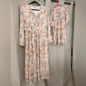 Ray of Sunshine Mommy and Me Dress Set Women’s XL Girls 4T.